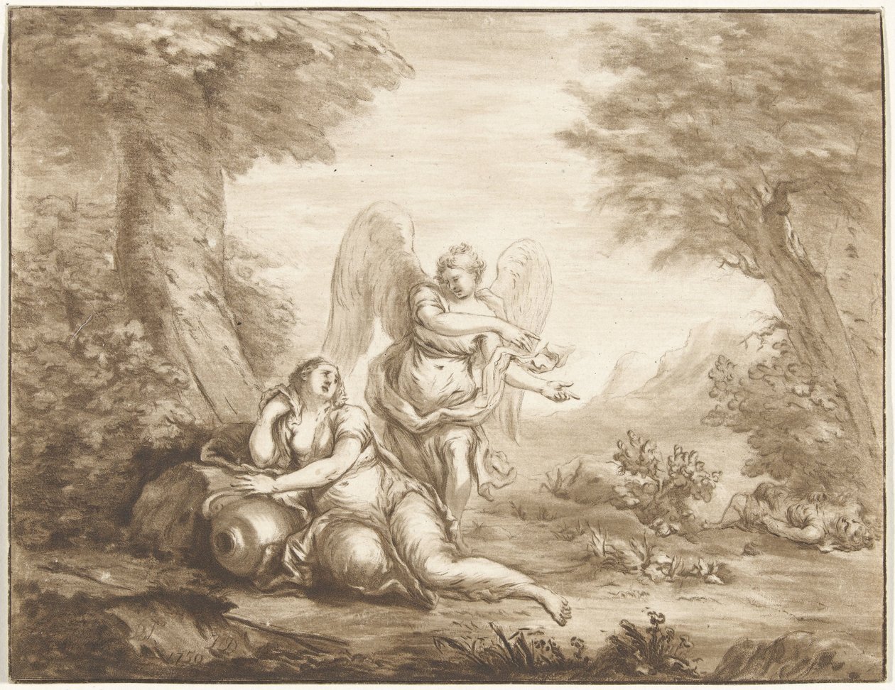 Hagar in de woestijn door Jurriaan Cootwijck