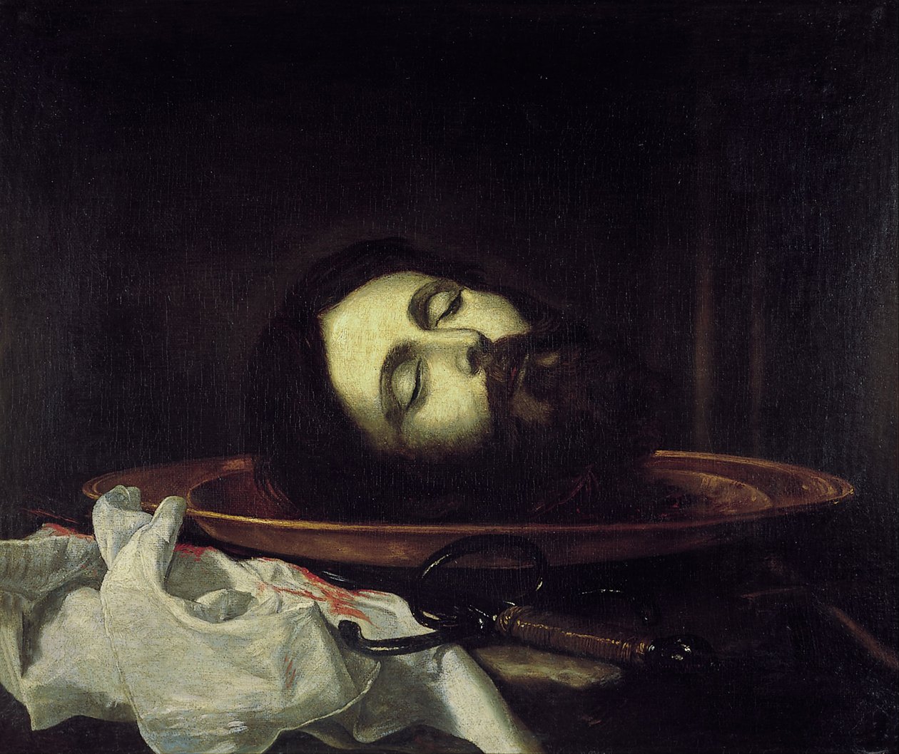 Hoofd van Johannes de Doper door Jusepe de Ribera