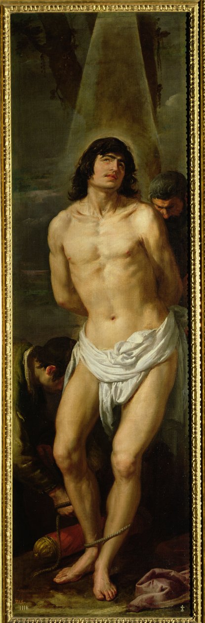 St. Sebastiaan, voor 1653 door Jusepe or Jose Leonardo