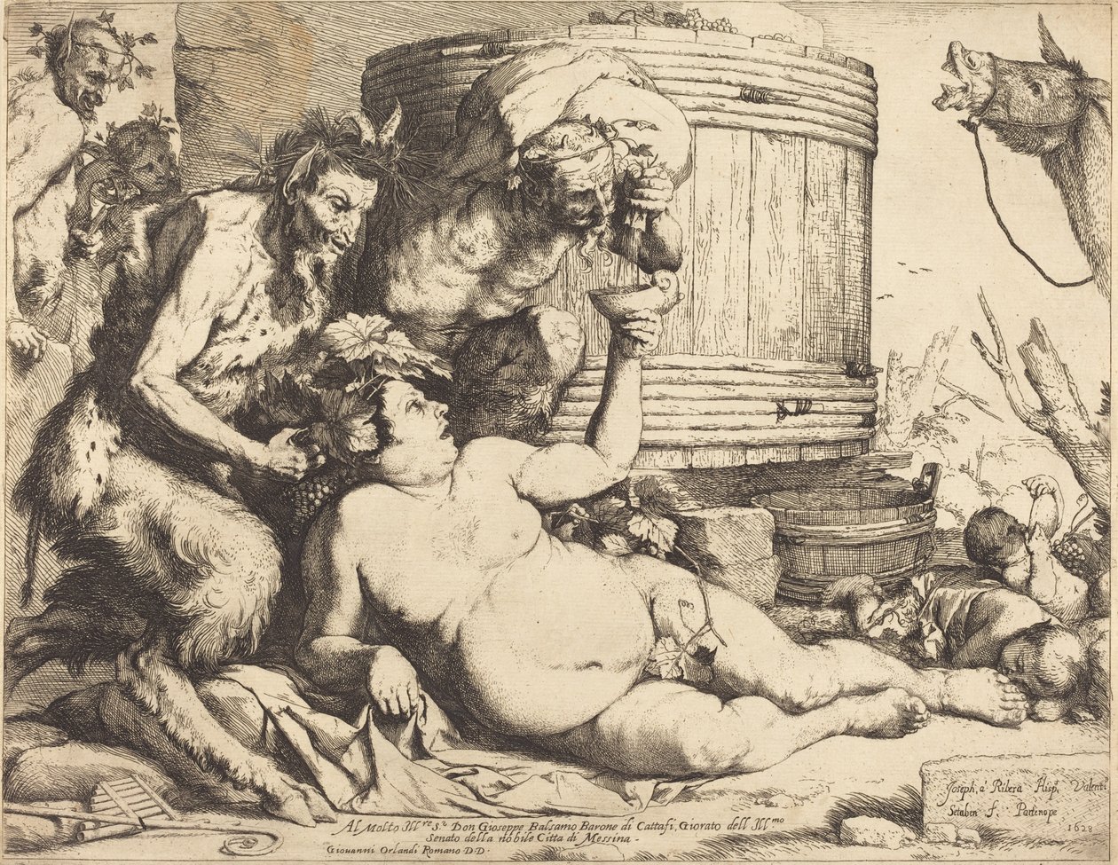 Dronken Silenus door Jusepe de Ribera