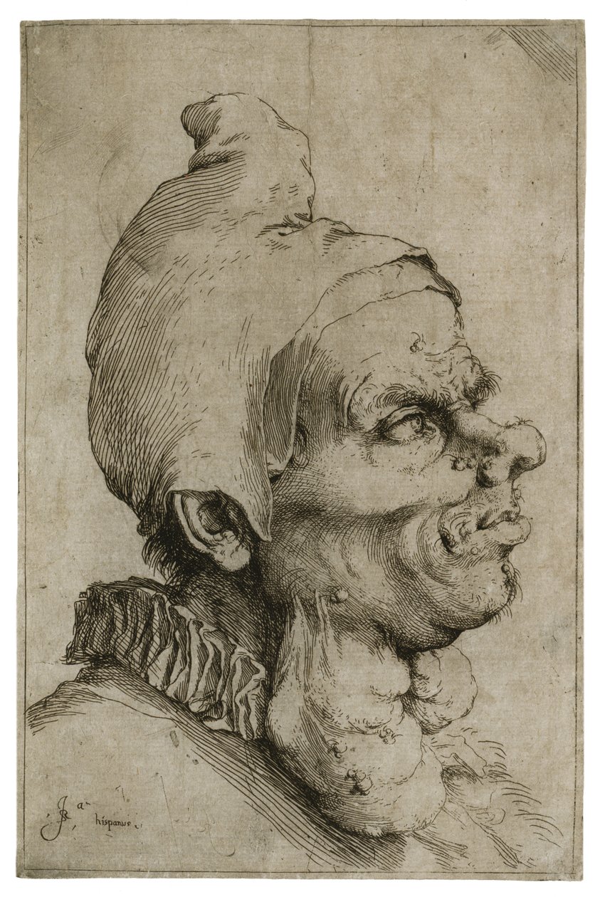 Groot grotesk hoofd, ca. 1622 door Jusepe de Ribera