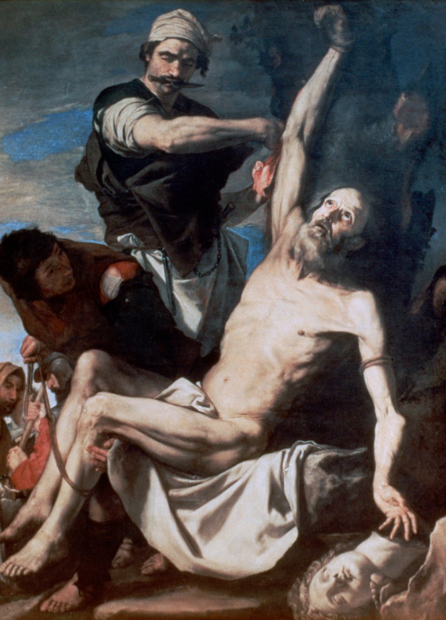 Martelaarschap van St. Bartholomeus, 1644 door Jusepe de Ribera