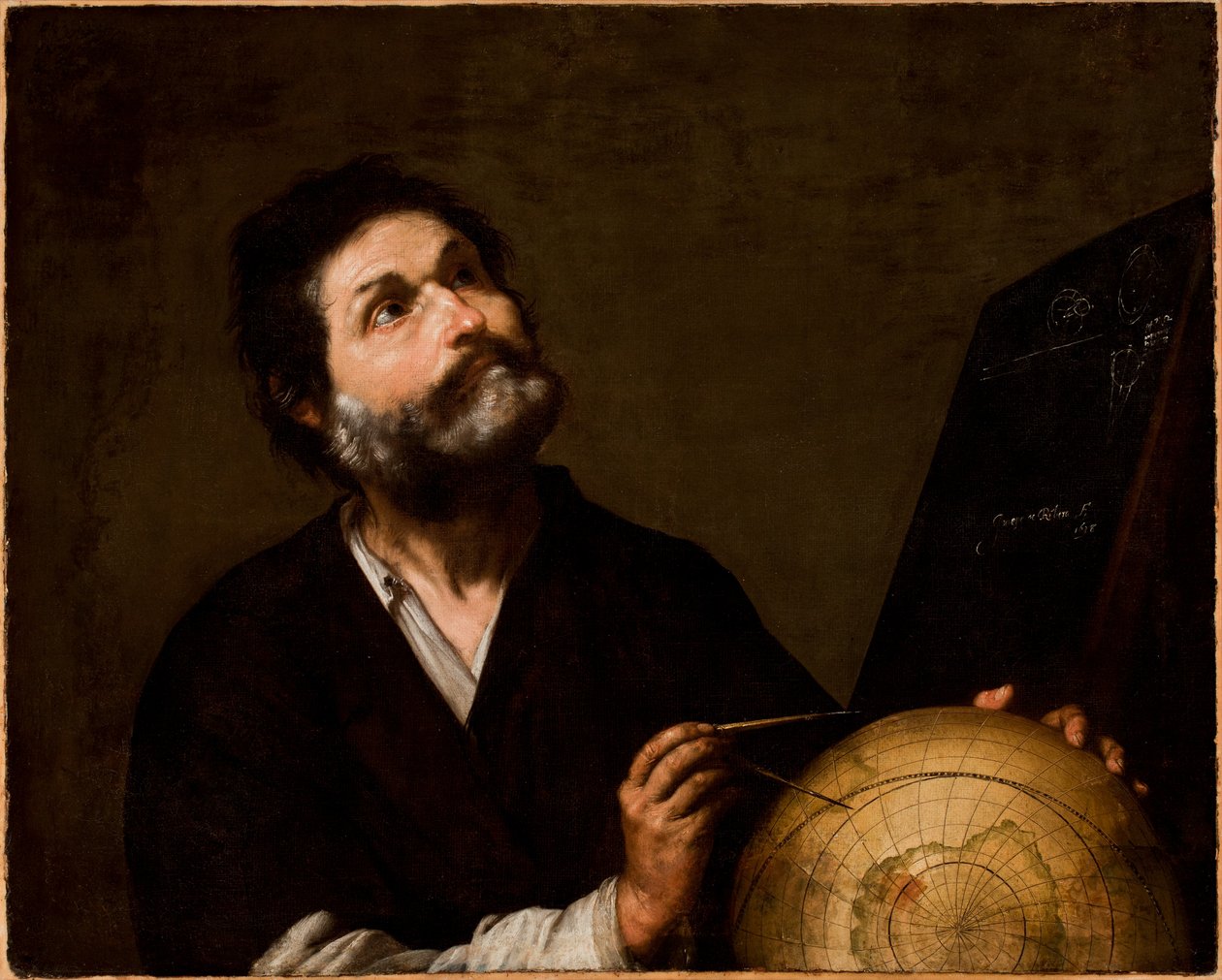 De Astronoom door Jusepe de Ribera