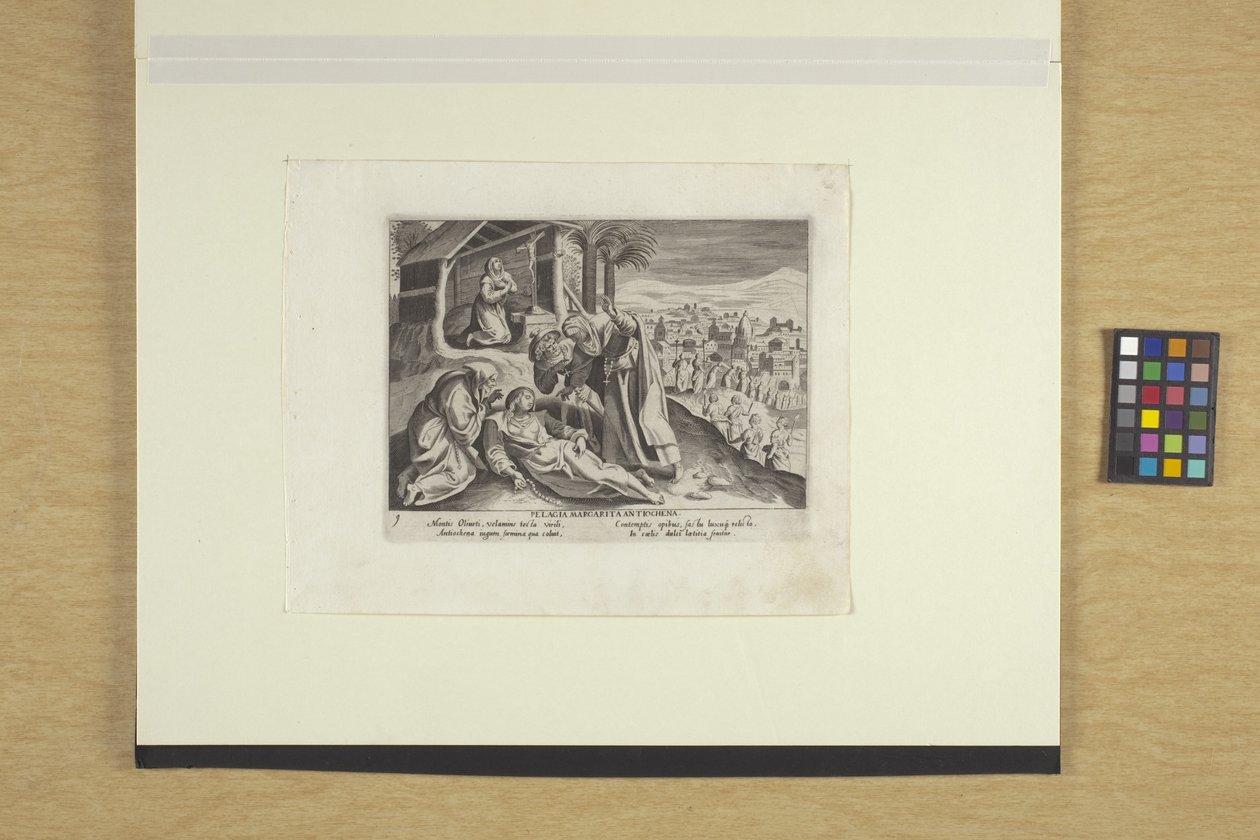 Pelagia Margarita Antiochena door Justus Sadeler