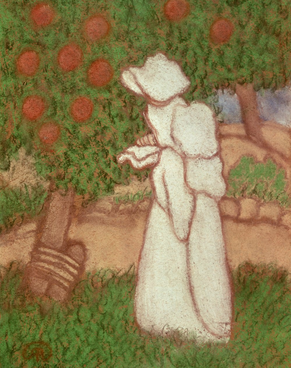 Vrouw in een witte jurk, 1896 door József Rippl Rónai
