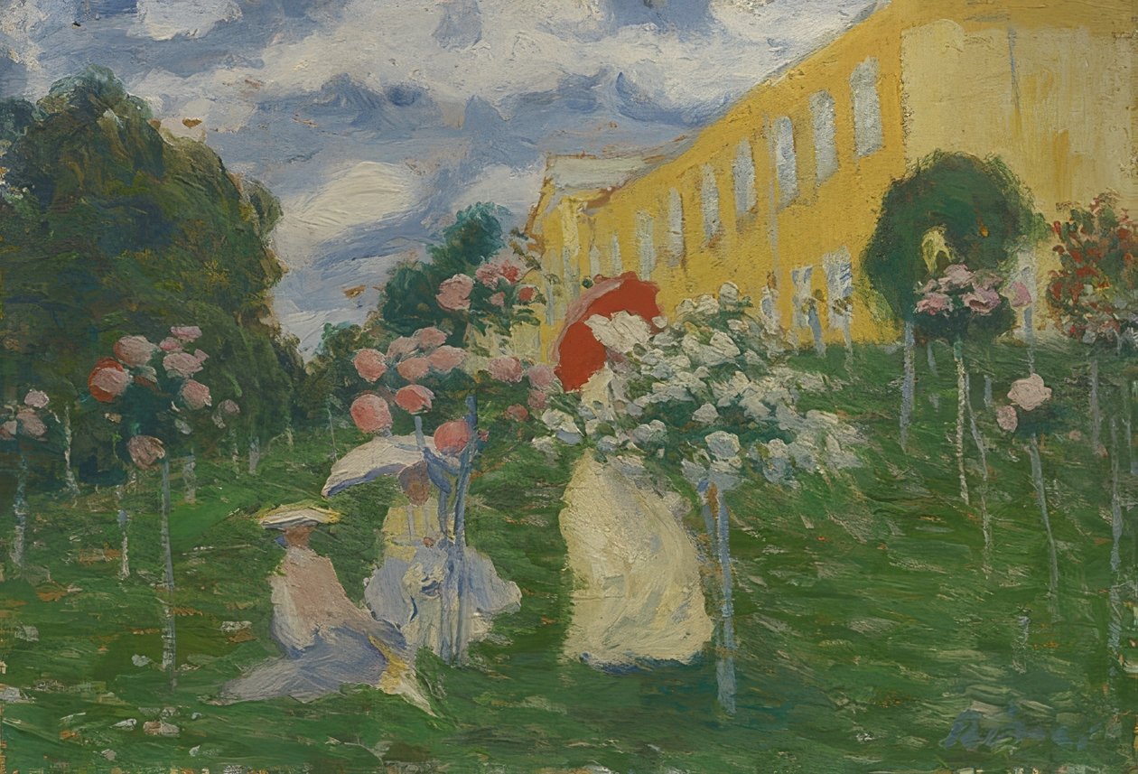 Tuinlandschap door József Rippl Rónai