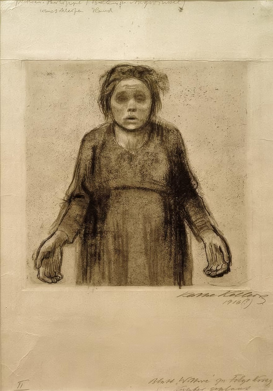 De weduwe door Käthe Kollwitz