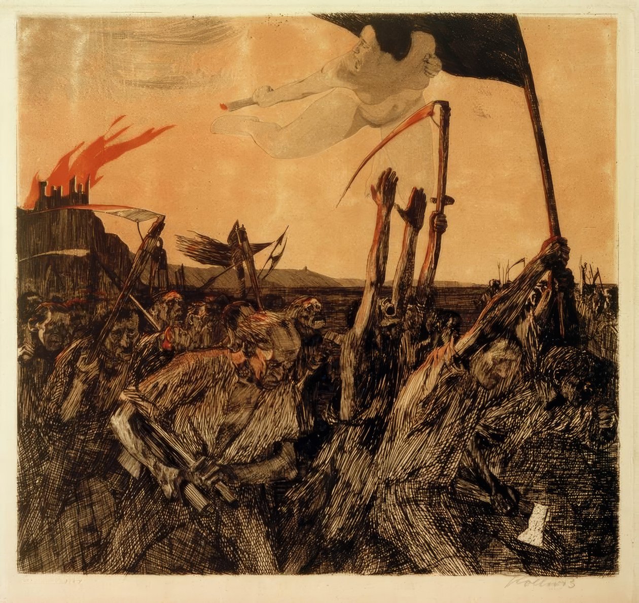 Käthe Kollwitz, Opstand door Käthe Kollwitz