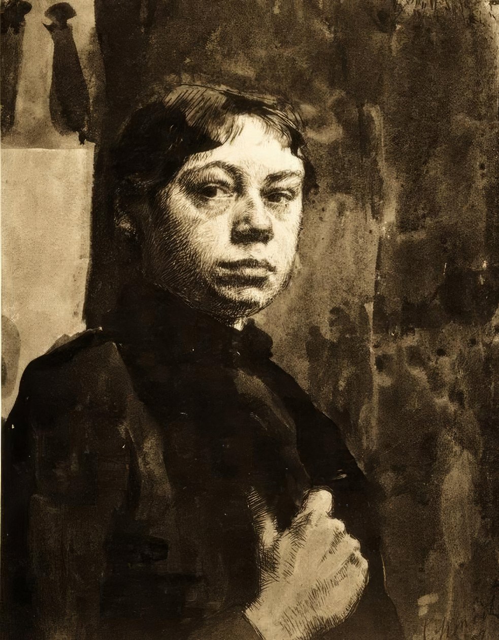 Zelfportret door Käthe Kollwitz