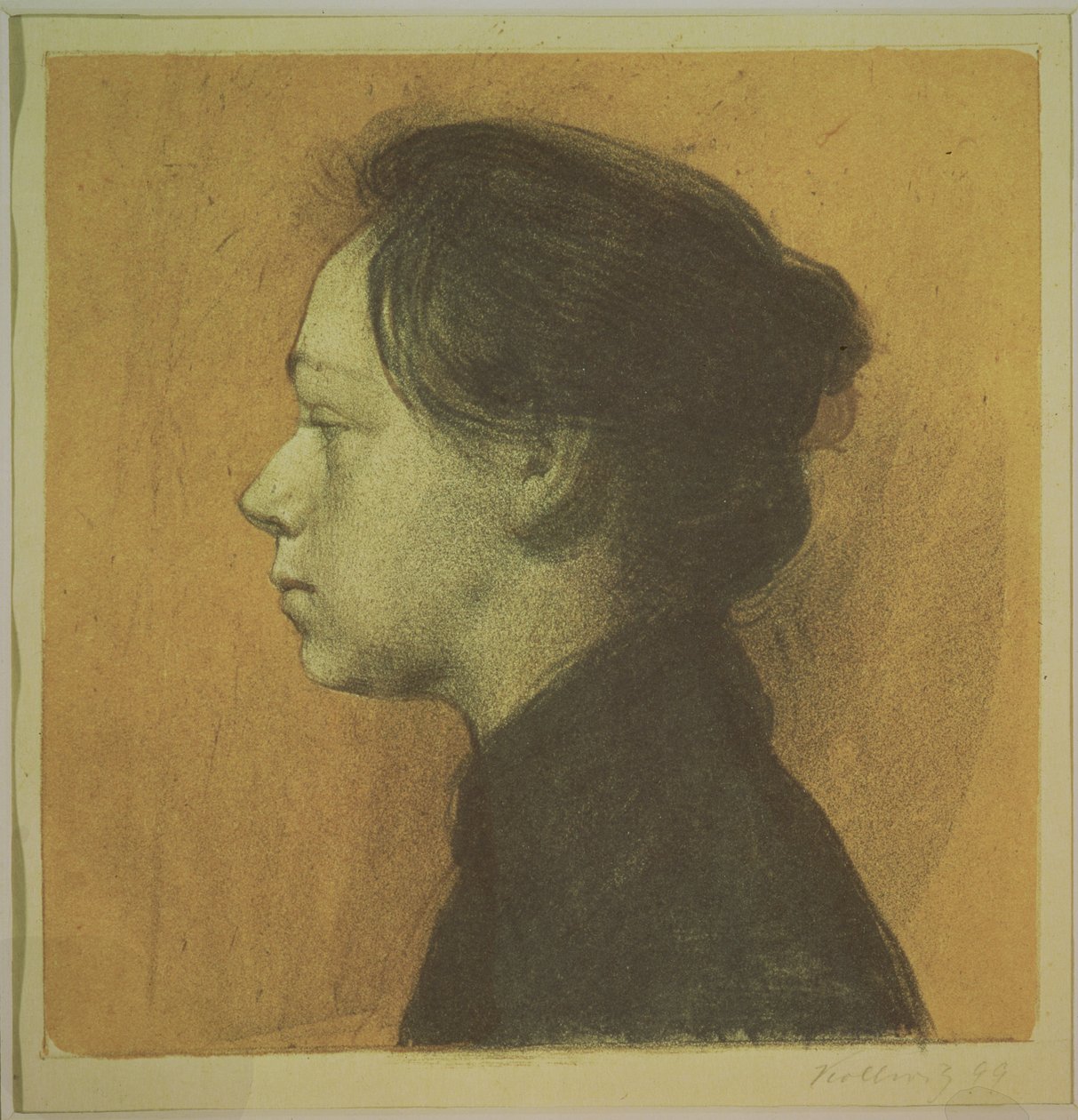 Zelfportret, 1899 door Käthe Kollwitz