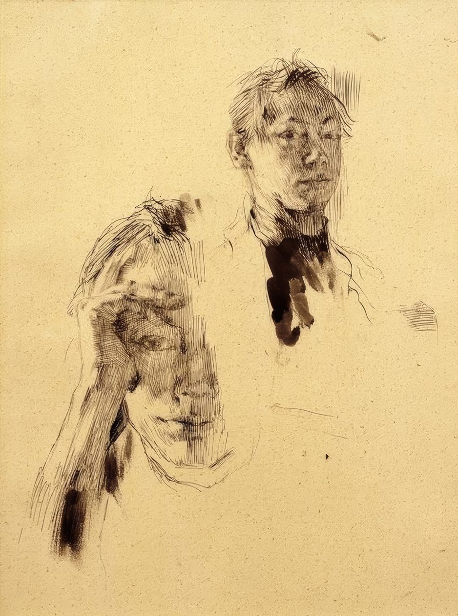 Twee zelfportretten door Käthe Kollwitz