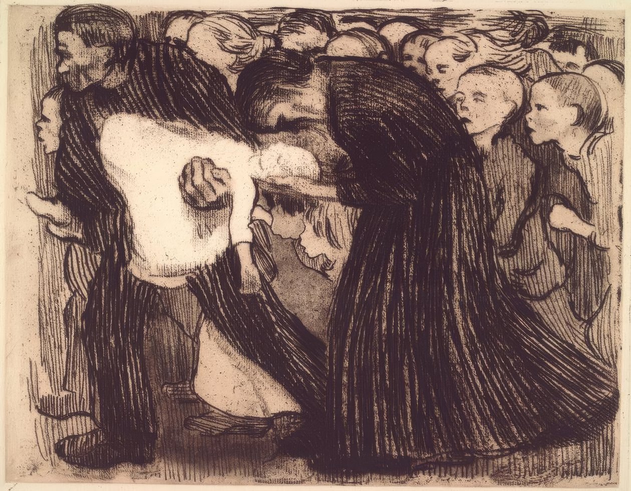 Overreden door Käthe Kollwitz