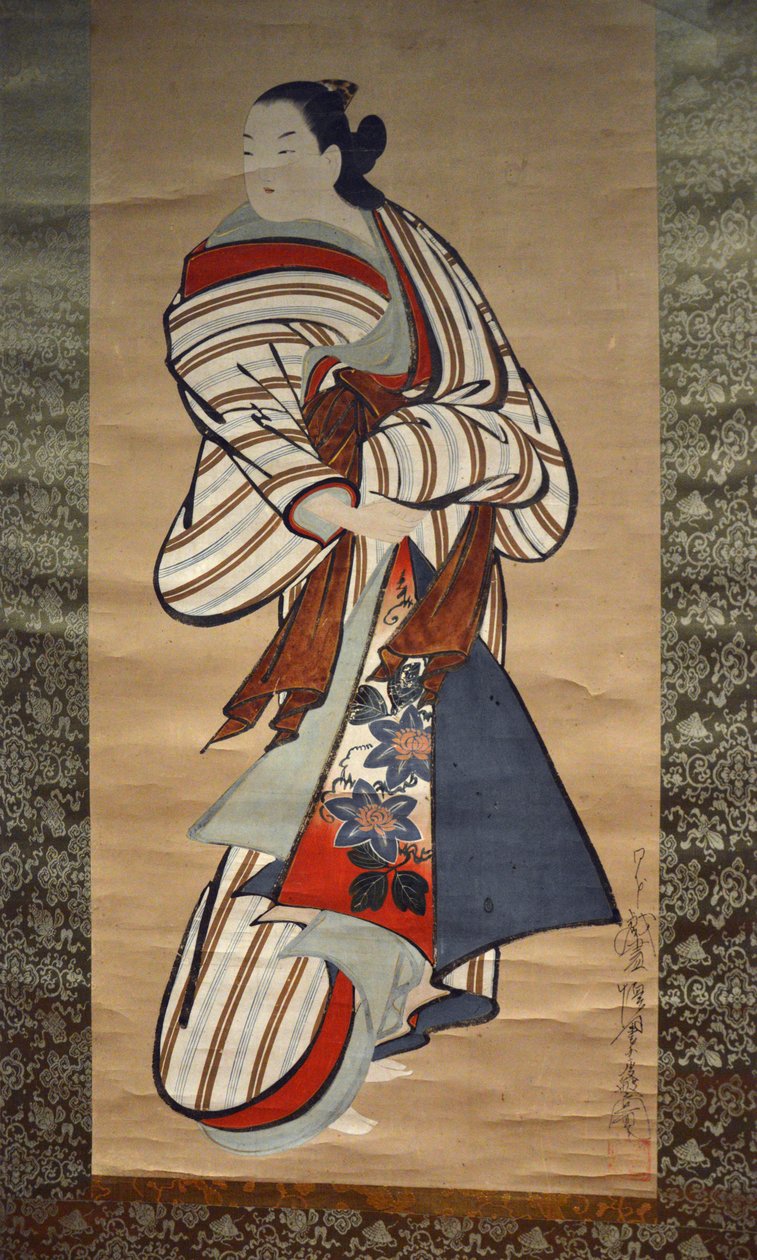 Courtisane paradant door Kaigetsudō Dohan
