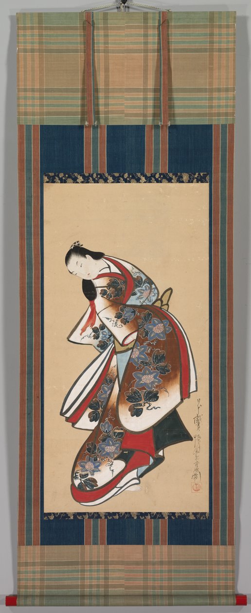 Courtisane, begin 1700s door Kaigetsudō Doshin