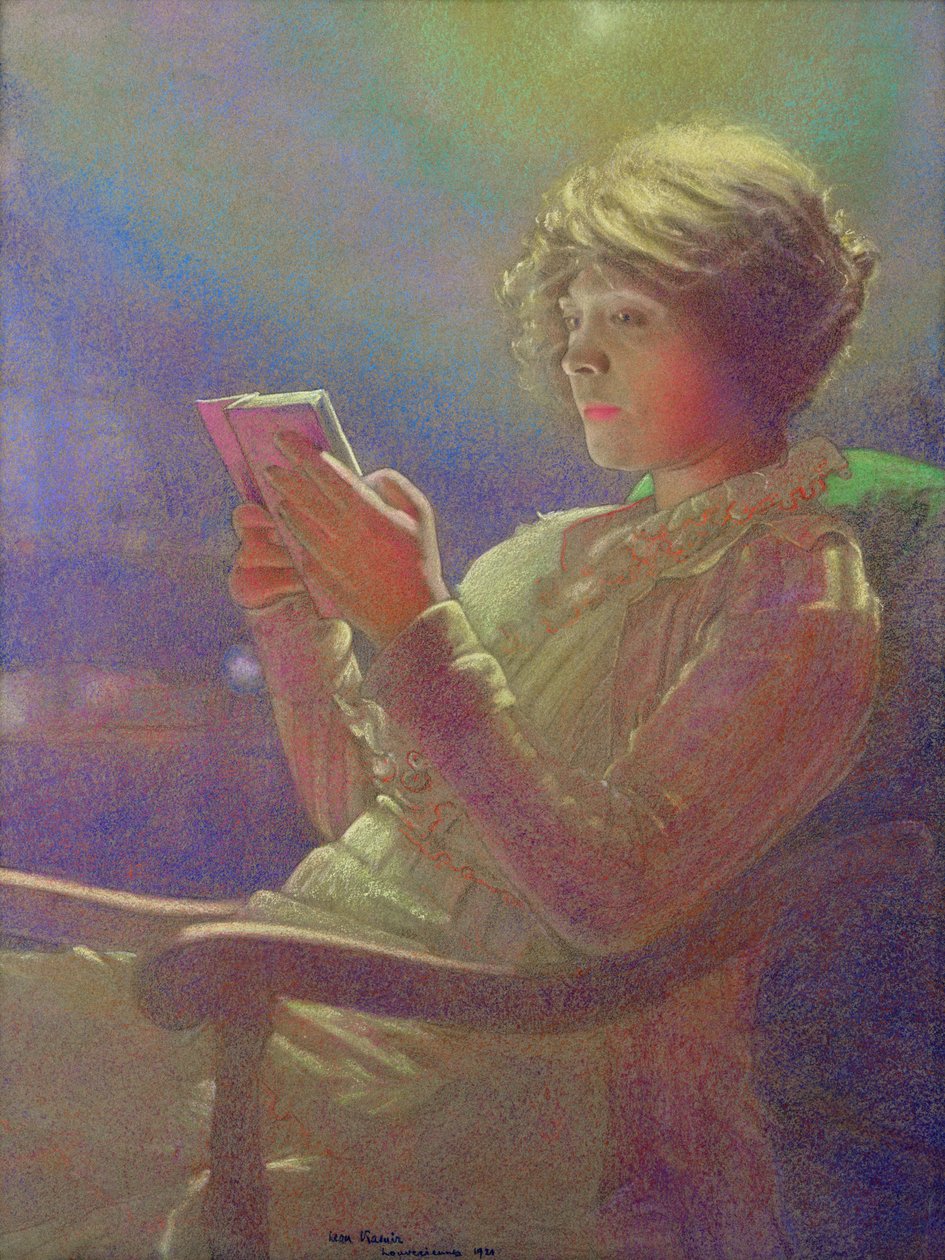 Vrouw Lezend, 1921 door Kamir Kaufman