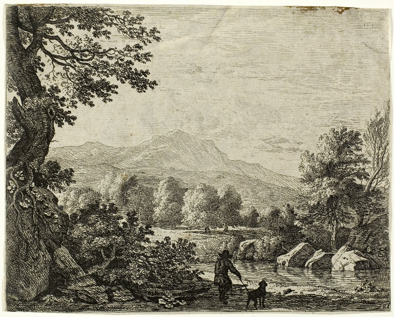Man met een hond door Karel Dujardin