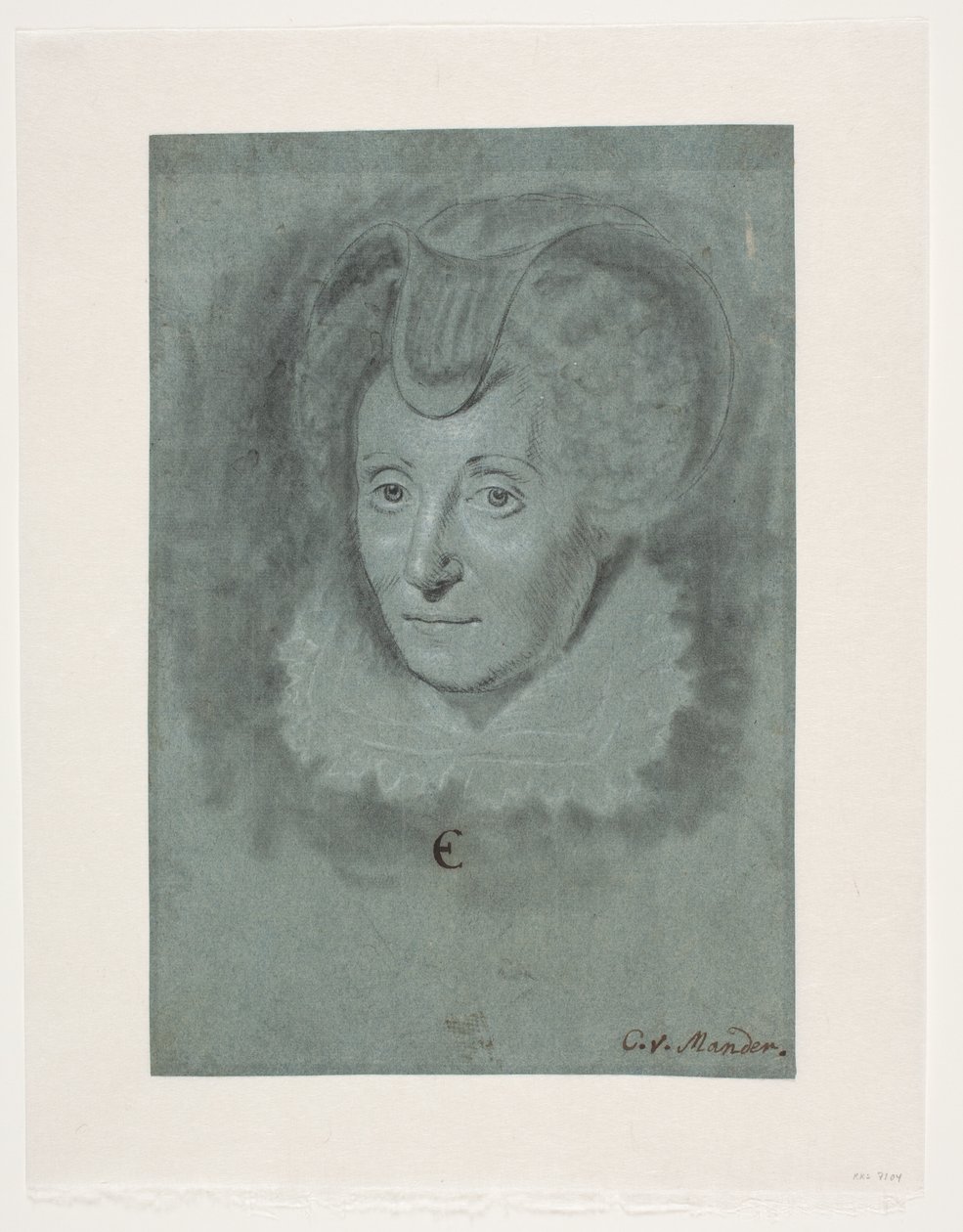 Dameportret. Louise de Coligny door Karel van III Mander