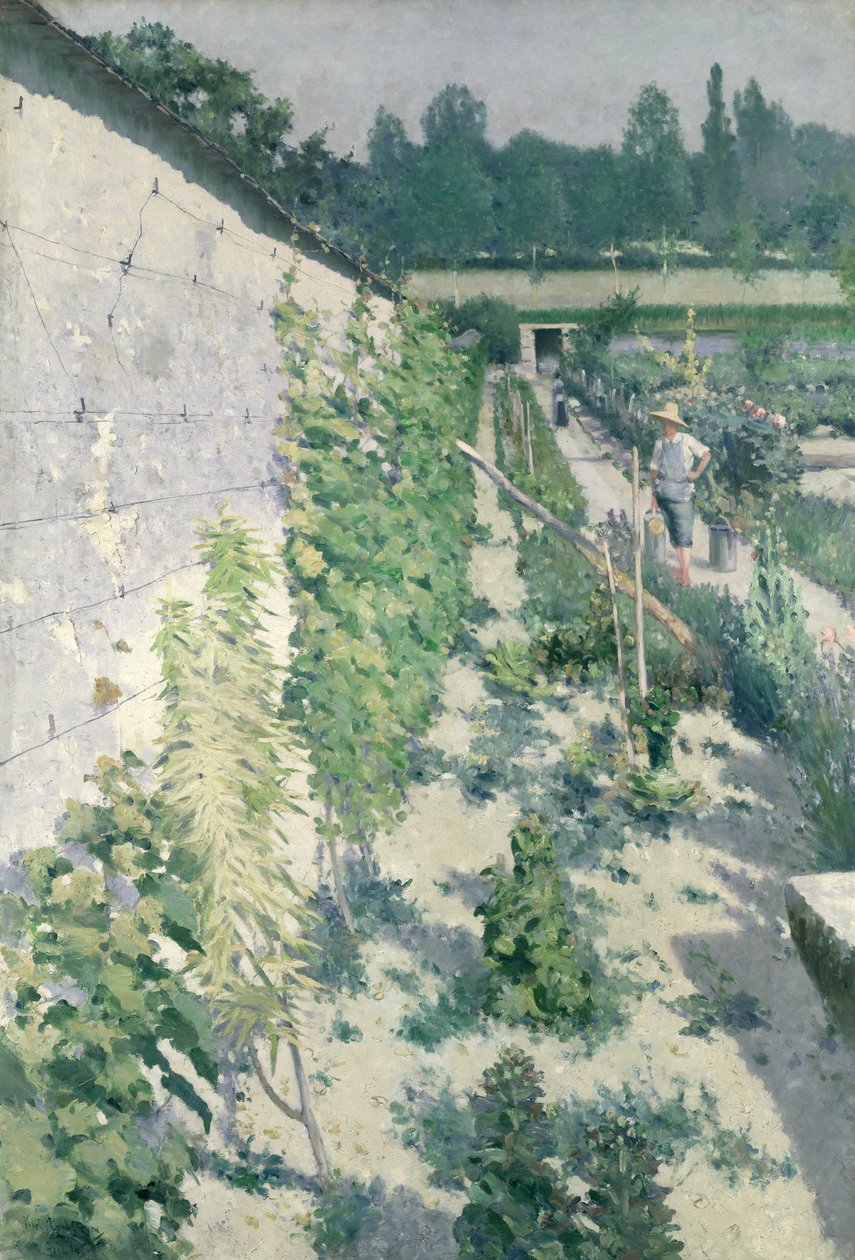 Tuin in Grez, 1884 door Karl Fredrick Nordstrom