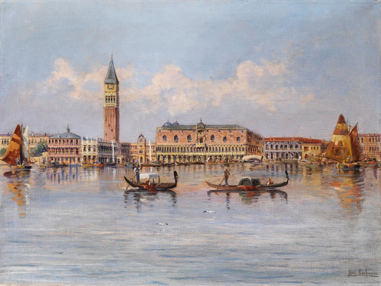 Uitzicht op Venetië door Karl Kaufmann