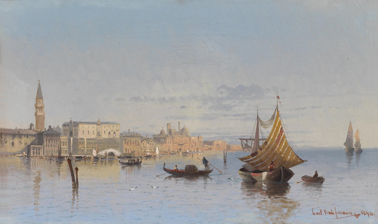 Uitzicht op Venetië door Karl Kaufmann