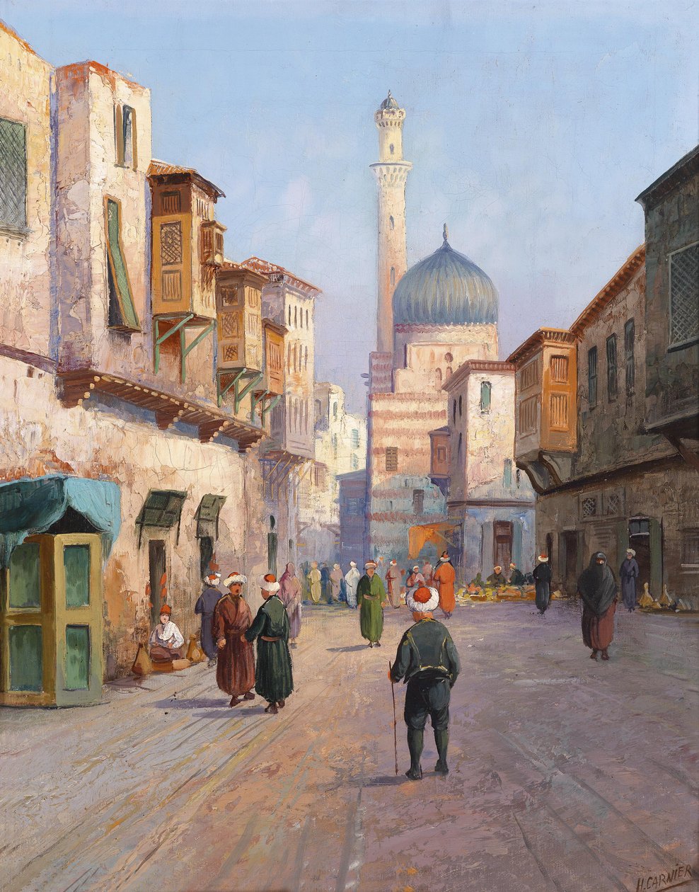 Oosterse straatscène door Karl Kaufmann