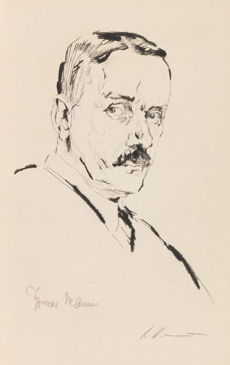 Portret van Thomas Mann 1875-1955, 1924 door Karl Dannemann