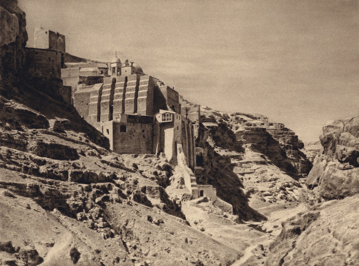 Mar Saba, Grieks klooster door Karl Grober