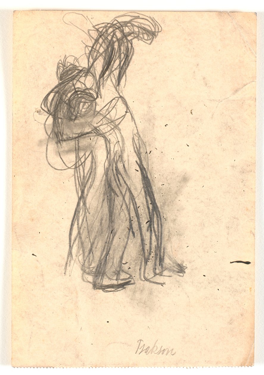 Compositieschets met een of twee figuren door Karl Isakson