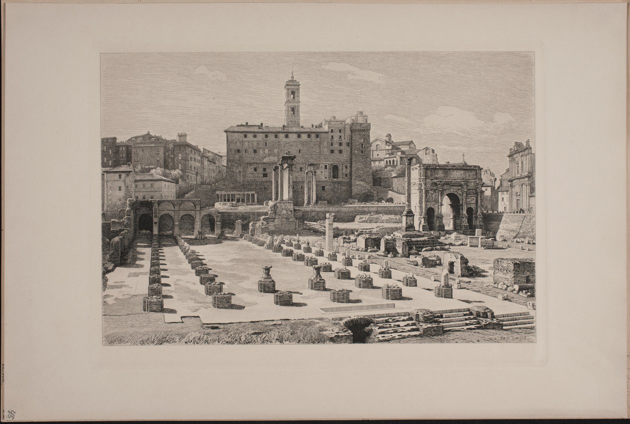Deens:  Forum Romanum door Karl Jensen