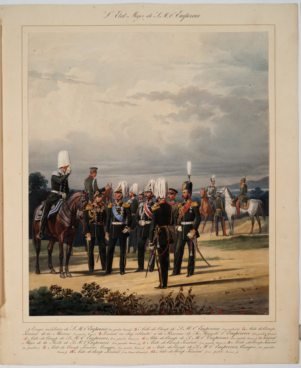 De Russische Generale Staf, 1867 door Karl Karlovich Piratsky