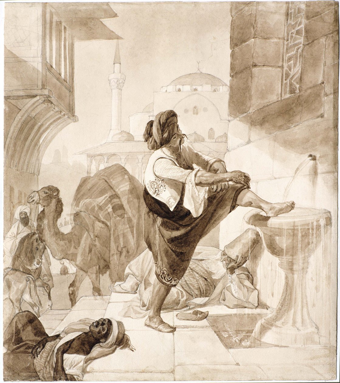 Middag in een karavanserai door Karl Pavlovich Bryullov