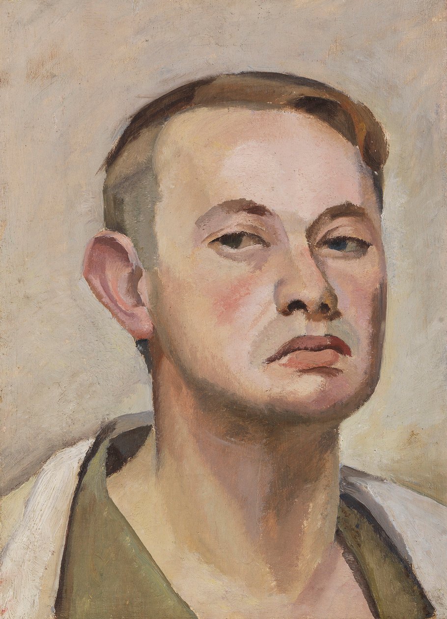 Zelfportret, c. 1925 door Karl Tratt