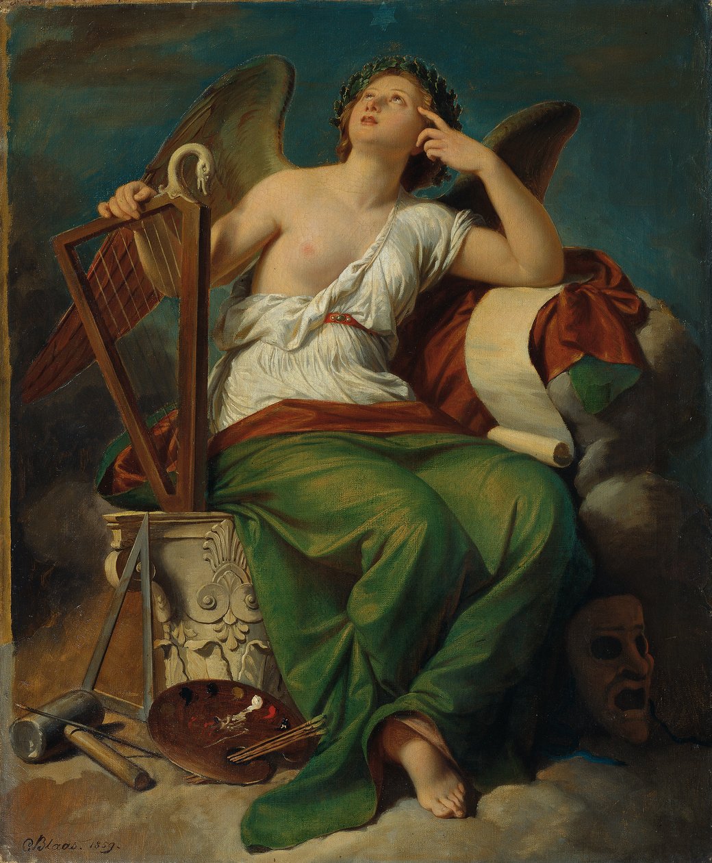 Allegorie van de kunst door Karl von Blaas