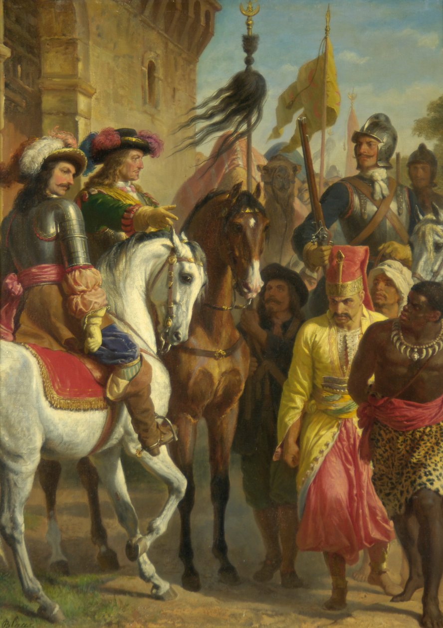 De Slag bij Levenc 1664 door Karl von Blaas