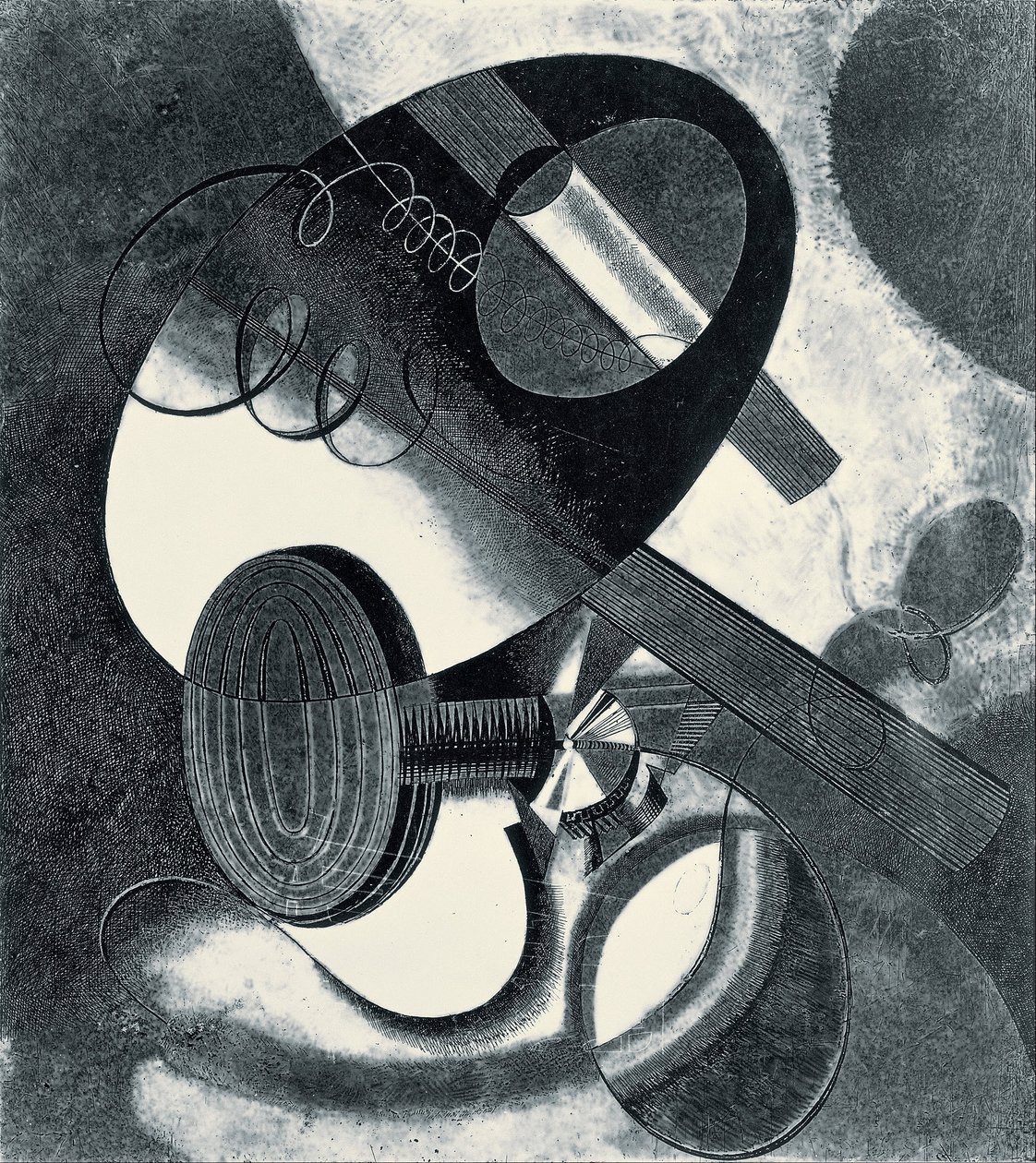 Heliografische compositie (XXIX) door Karol Hiller