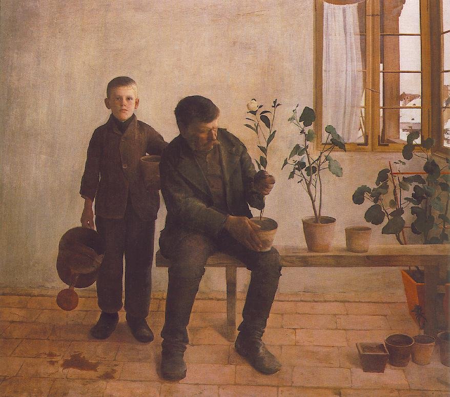 Tuinmannen door Károly Ferenczy