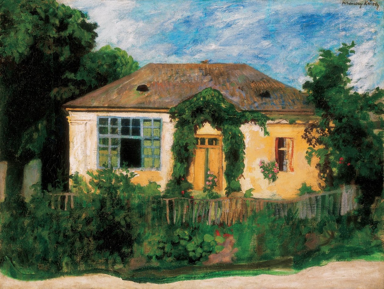 Mijn atelier in Nagybanya Huis tussen bomen door Károly Ferenczy