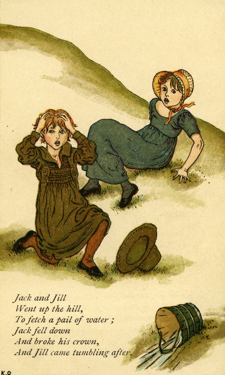 Jack en Jill geïllustreerd door Kate Greenaway