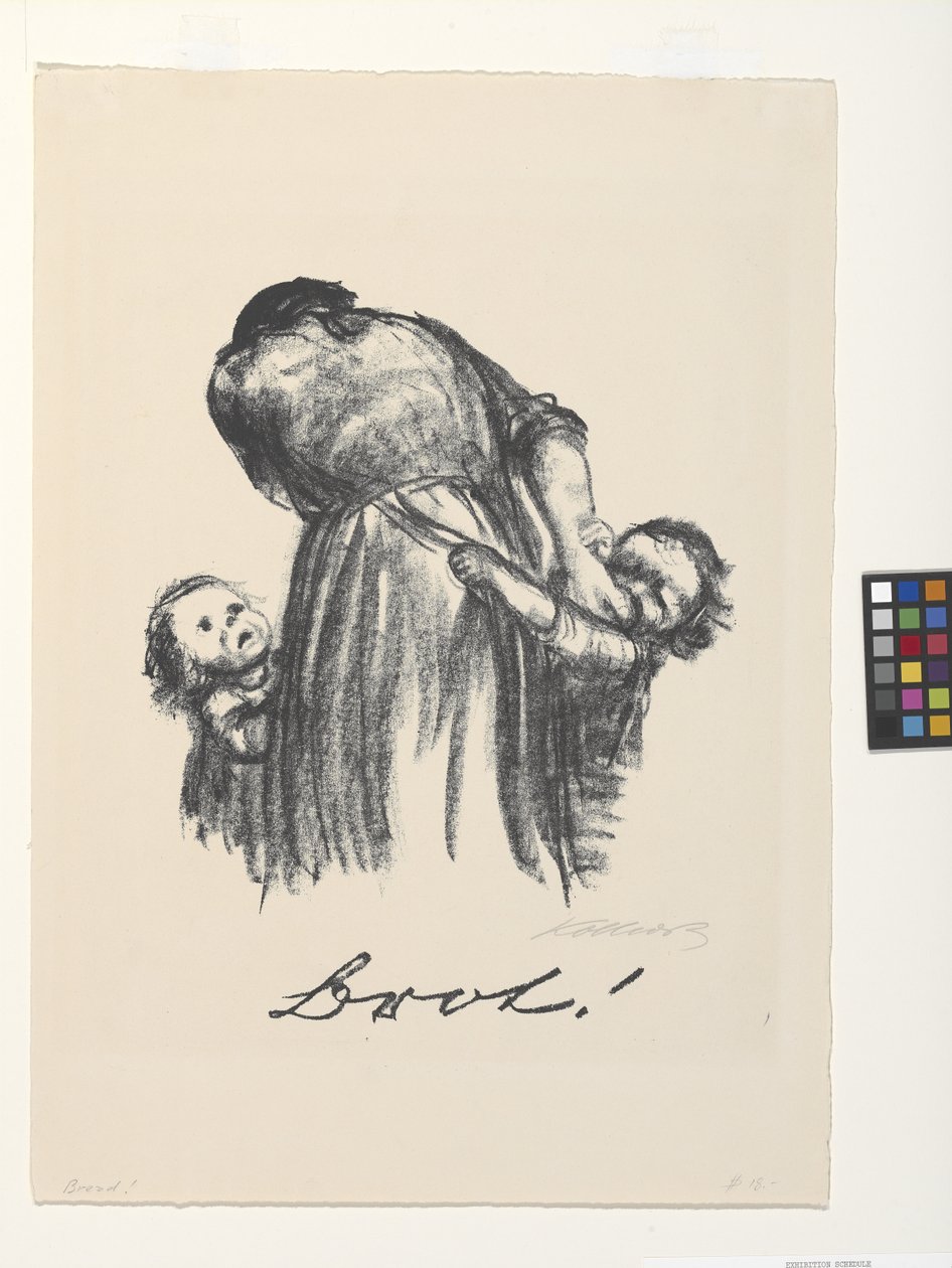 Brot! door Käthe Kollwitz
