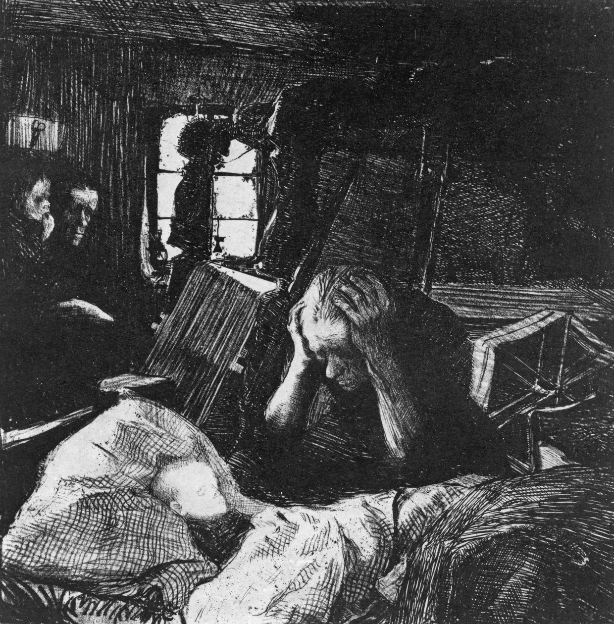Nood door Käthe Kollwitz