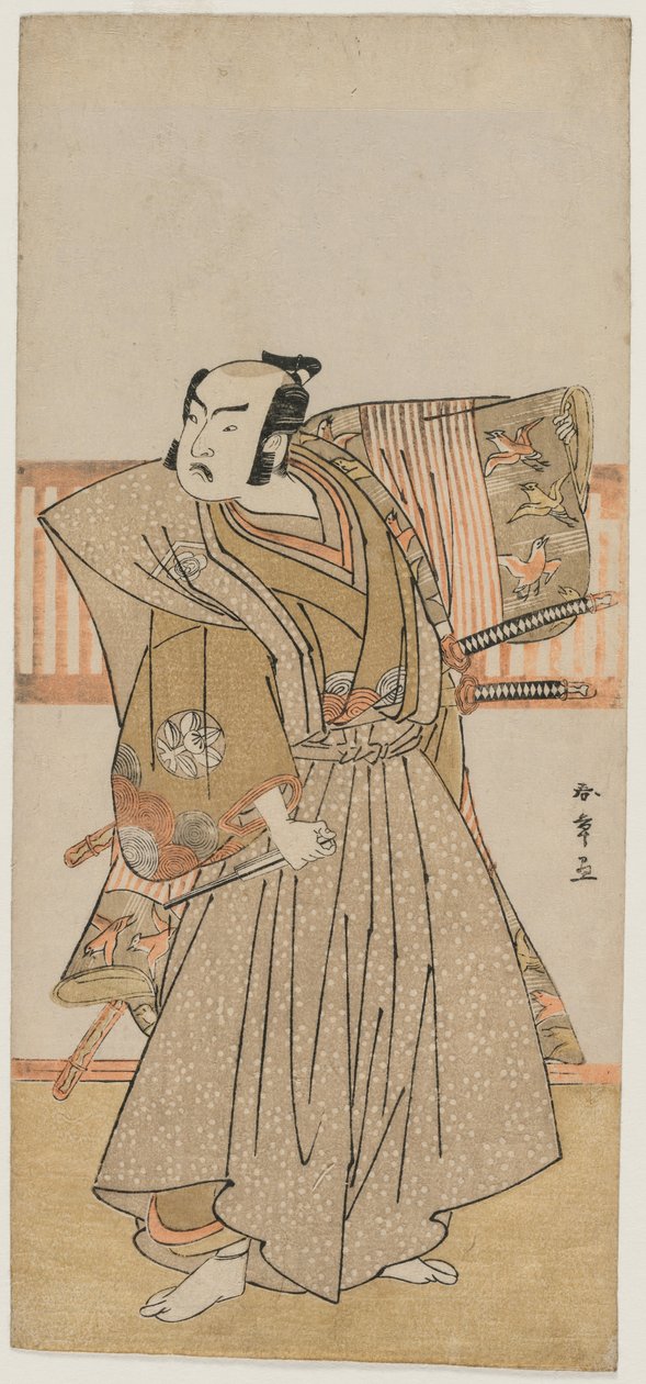 Ichimura Uzaemon IX als Soga no Juro door Katsukawa Shunsho