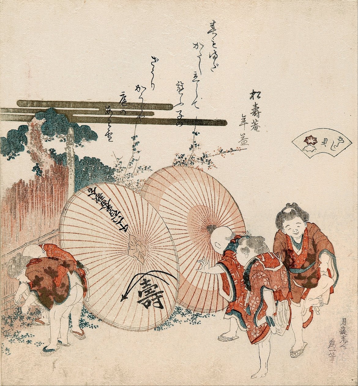 Verloren-liefde schelp door Katsushika Hokusai