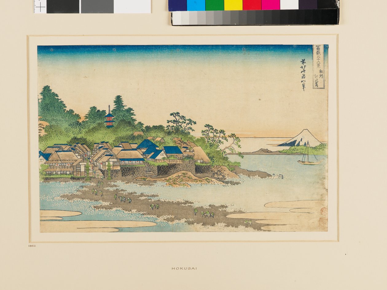 Fuji vanaf Enoshima door Katsushika Hokusai