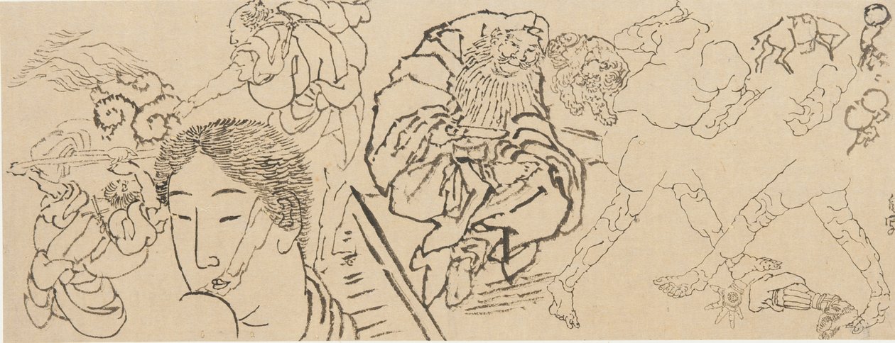 Diverse studies door Katsushika Hokusai
