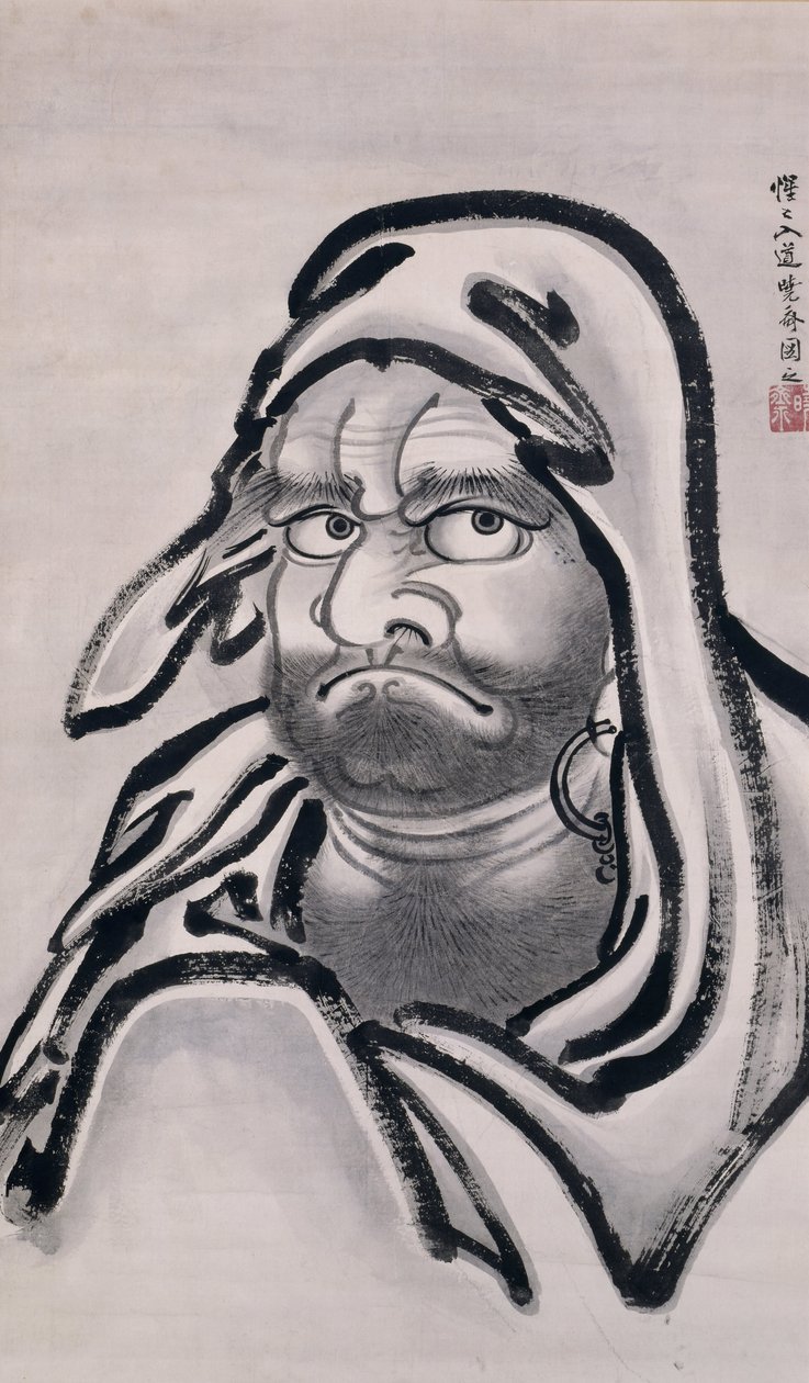 Daruma door Kawanabe Kyosai