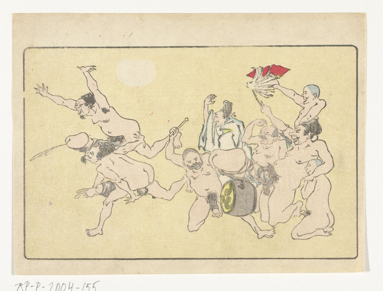 Gong door Kawanabe Kyosai