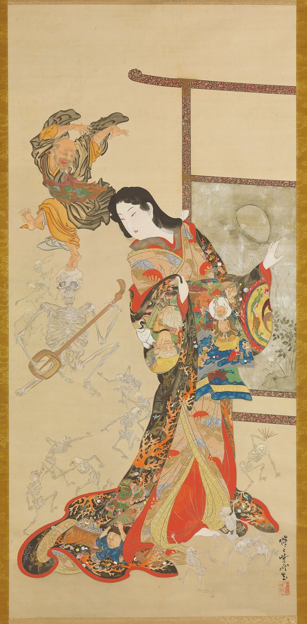 Jigoku Dayu door Kawanabe Kyosai