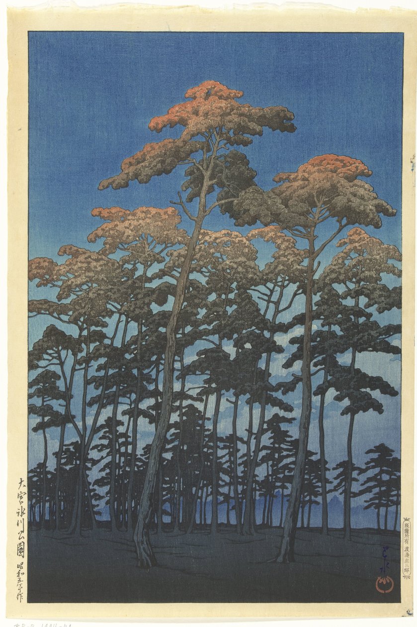 Hikawa Park in Omiya door Kawase Hasui