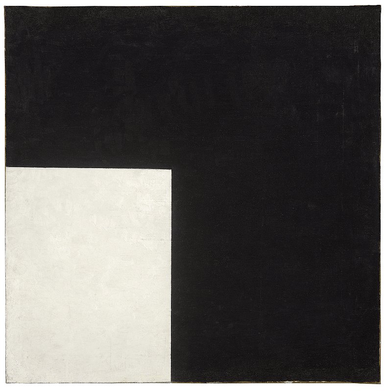 Zwart en Wit. Suprematistische compositie door Kazimir Severinovich Malevich