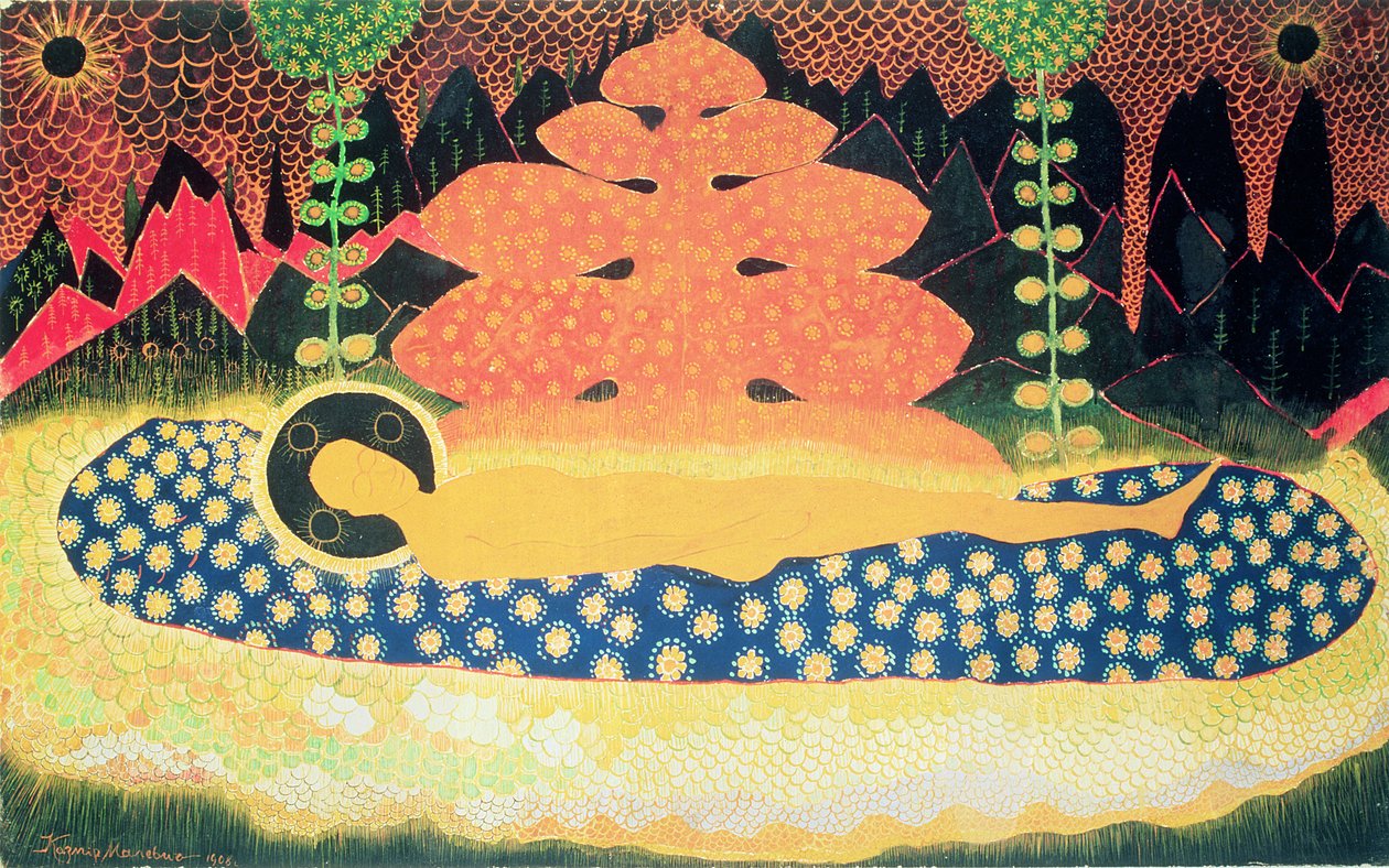 Compositie, 1908 door Kazimir Severinovich Malevich
